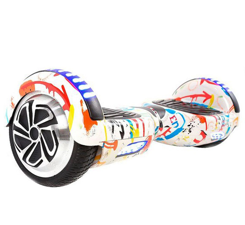Hoverboard Skate Elétrico Smart Balance Wheel 6,5 Polegadas com Bluetooth - Branco Colorido