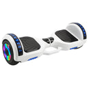 Skate Elétrico Hoverboard 6,5 Polegadas - Estampa Branco e Conexão Bluetooth