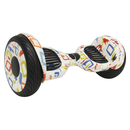 Skate Elétrrico Hoverboard 10 Polegadas com Bluetooth - Branco Grafitte
