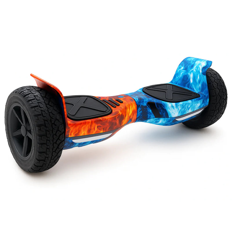 Hoverboard Original Skate Elétrico 8.5 Offroad Led Bluetooth Fogo e Gelo