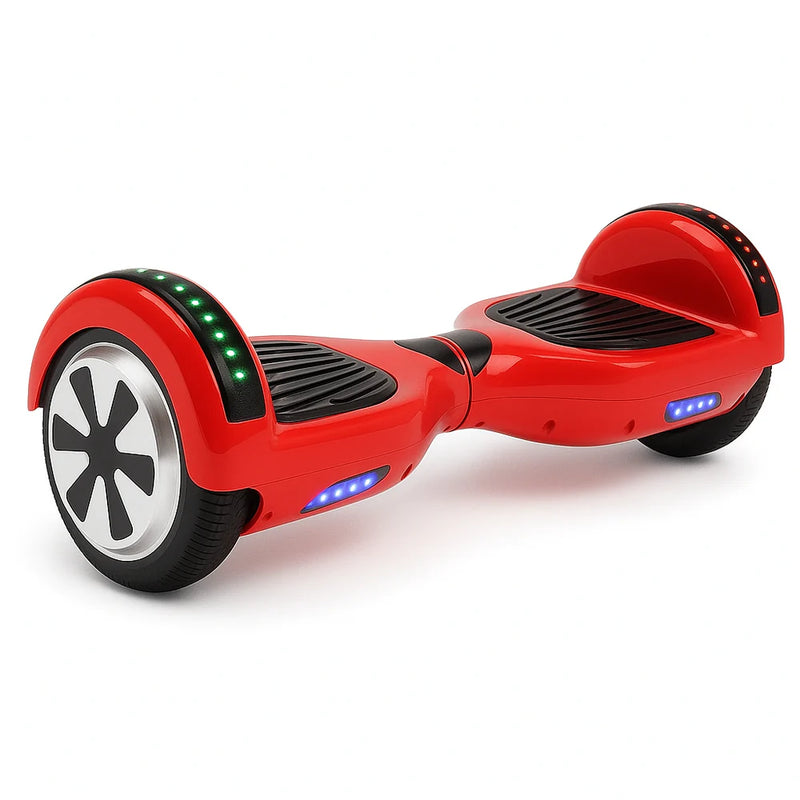 Hoverboard Skate Elétrico Smart Balance Wheel 6,5 Polegadas com Bluetooth - Vermelho